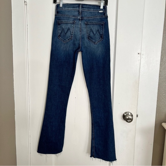 Mother The Runaway Step Fray Jeans Size 25 Medium Wash Bootcut - Picture 4 of 17